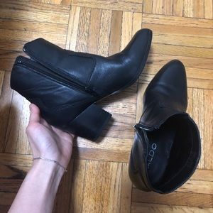 Aldo black booties 2.5 inch heel